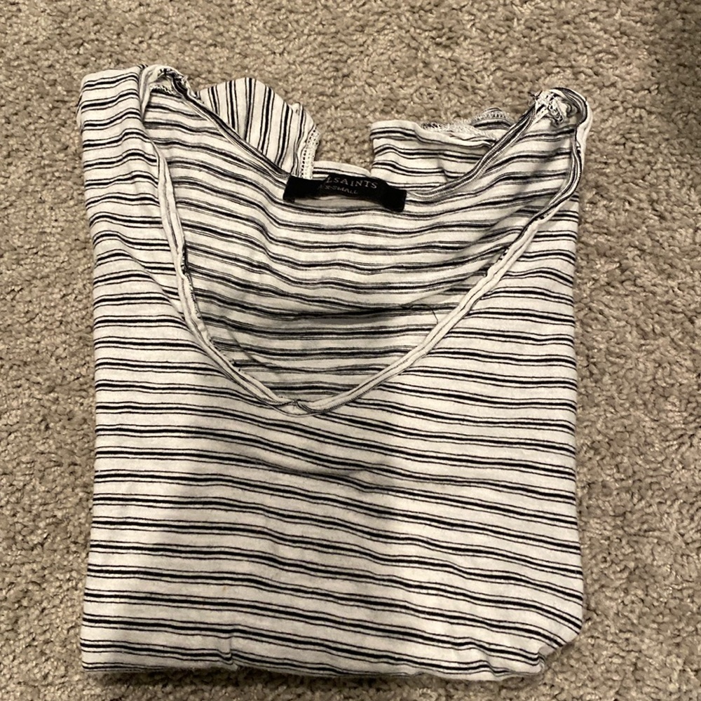 All Saints XS V neck Top cotton